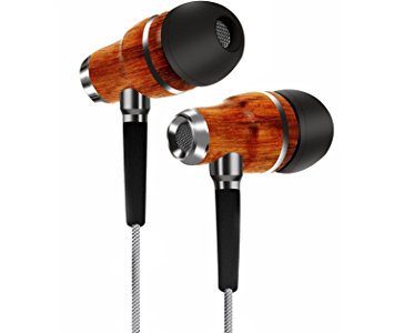 TAGG Symphony X-150 In-Ear Headphones with Mic || Earphones Handcrafted with Genuine Wood