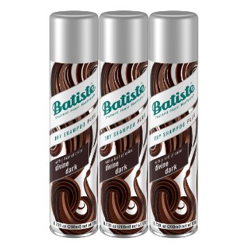 Batiste Dry Shampoo, Divine Dark, 3 Count (Packaging May Vary)