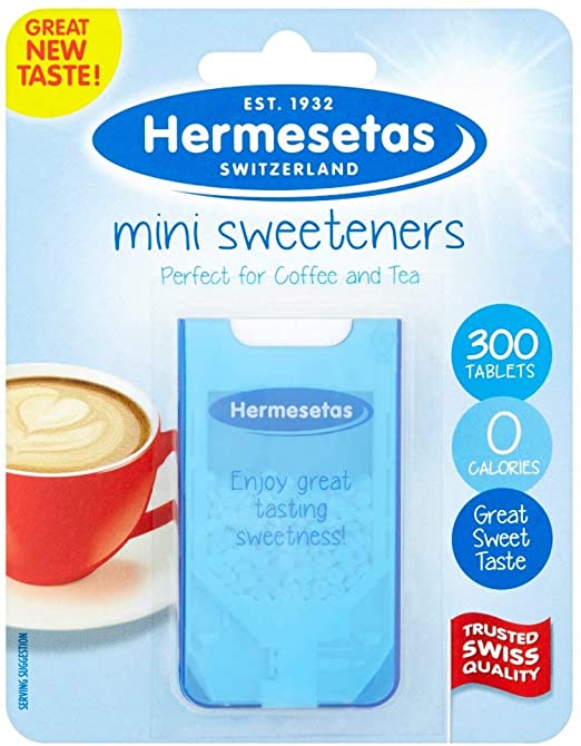 12 x Hermesetas Mini Sweeteners 300 Tablets 4.5g