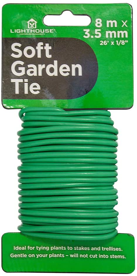Hydrofarm HGST Soft Tie Garden Ties, Green