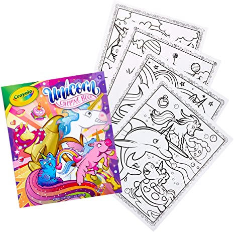 Crayola Unicorn Coloring Book, 40 Coloring Pages, Gift for Kids, Ages 3, 4, 5, 6