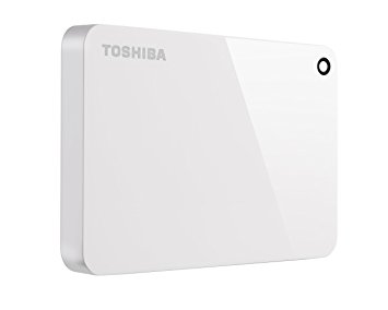 Toshiba Canvio Advance 1TB Portable External Hard Drive USB 3.0, White (HDTC910XW3AA)