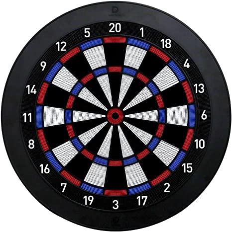 DARTSLIVE Home with Online Electronic Soft Tip Dart Board,15,5inch and Tough Segments, black