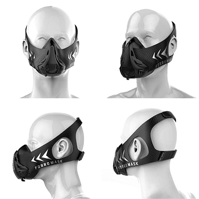 FDBRO Sport Mask Packing Style Black High Altitude Training Conditioning Sport Mask 2.0 With Box Phantom Mask