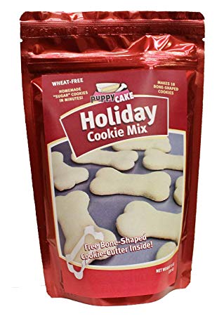 Holiday Cookie Mix and Bone Shaped Cookie Cutter for Dogs 10 oz