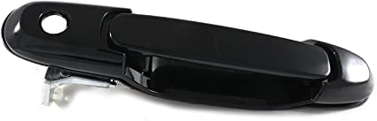 Eynpire 8005 Exterior Outside Outer Front Left Driver Side Door Handle for 1998 1999 2000 2001 2002 2003 Toyota Sienna Black