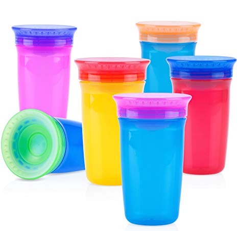 Nuby 1pk No Spill 360 Degree Wonder Cup - Colors May Vary