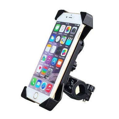 Odier Bike Phone Mount Motorcycle Bicycle Cell Phone holder Handlebar Phone Mount for iPhone 6 6S Plus 5S Samsung Galaxy S6 S7 Note 5 Cycling GPS Mount Fits Yeti Time GT Trek MTB Road Bikes (Black)