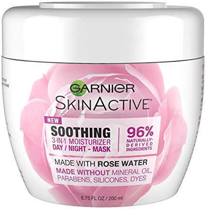 Garnier SkinActive Soothing 3-in-1 Face Moisturizer with Rose Water, 6.8 fl. oz.