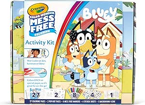 Crayola Color Wonder Bluey Activity Kit, Mess Free Coloring, Toddler Travel Activity, Bluey Gifts, Bluey Toys for Kids, Ages 3