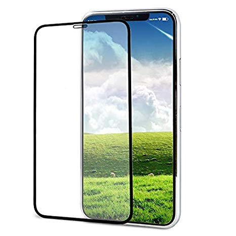 XS MAX Screen Protector,ELYAN Compatible iPhone Xs MAX Screen Protector, Full Coverage 3 D Curved Edge 99% Touch Accurate Clear HD Tempered Glass Anti-Scratch 6.5 Inch