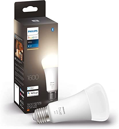 Philips Hue White A67 High Brightness 100W 1600 Lumens Smart Bulb with E27 Fitting