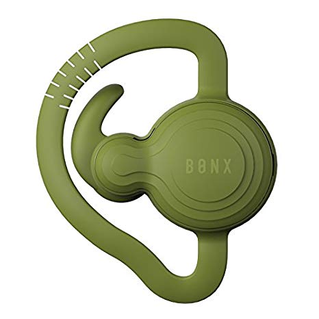 BONX Grip Wireless Bluetooth Noise Cancelling Multifunction Sports Earbud and Microphone (Perfect for Group-Talking with Friends, Snowboarding and Listening to Music) Green