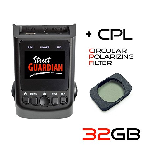 Street Guardian SG9665GC v2 Supercapacitor Sony Exmor IMX322 WDR CMOS Sensor DashCam 1080P 30Fps   USB/OTG Android Card Reader   GPS (32GB   CPL)