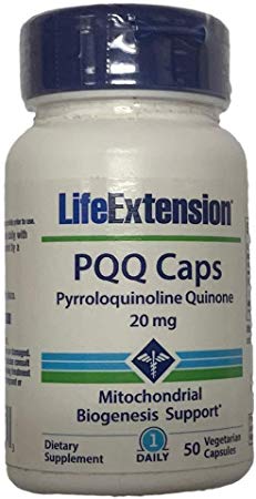 Life Extension PQQ Caps, 20 Milligrams, 50 Vegetarian Capsules