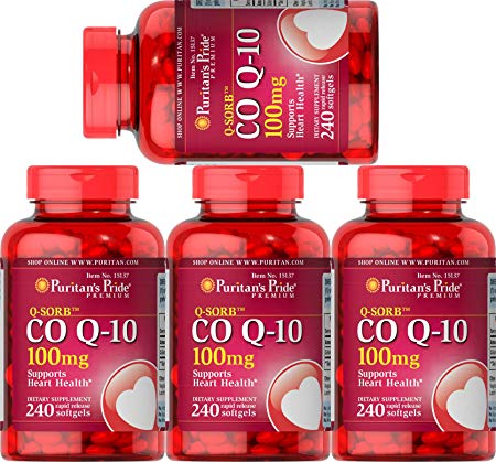 Puritan's Pride Q-Sorb CoQ10 100 mg, Rapid Release Softgels, 960 Count