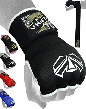 ALPHA FORCE Hand Wraps Inner Boxing Gloves Gel Mitts MMA Martial Arts MMA Fist Protector Bandages Mitts