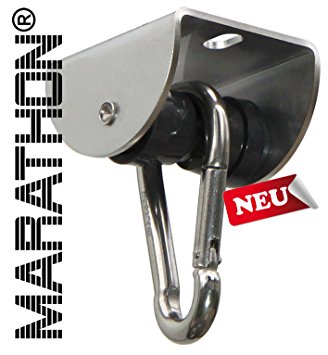 High End MARATHON Swing Hanger of stainless steel AISI 304 - Heavy duty hanger with Ball Bearing Technology up to 60 min continuous moving, New model 2016 with improved runnability by die-schaukel de