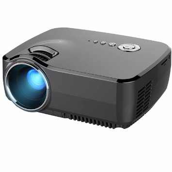 Micro Projector,ELEGIANT Multimedia Mini Portable HD LCD LED Projectors 1200 Lumens 1080P 150" Built-in TV Tuner for Home Theater,PS2/PS3/XBOX Games,Iphone,Ipad,Mac via HDMI/USB/AV/SD/VGA Port