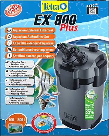 Tetra Aquarium External Filter EX800 for Optimum Water Quality Inside the Fish Tank