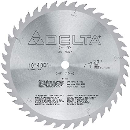 DELTA 35-7657 10-Inch 40 Tooth General Purpose Circular Saw Blade