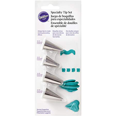 Wilton 418-9614 4 Piece Specialty Icing Tip Set