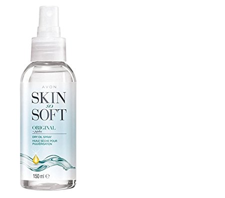 Avon 1 x 150ml Bottle of Skin So Soft Original Dry Oil Body Spray with Jojoba & Citronellol - The Alternative To Insect Repellent