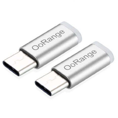[2 Pack] OoRange USB-C to Micro USB Adapter Convert Connector for HTC 10, LG G5, Nexus 5X, Nexus 6P, OnePlus 2, USB Type-C Standard