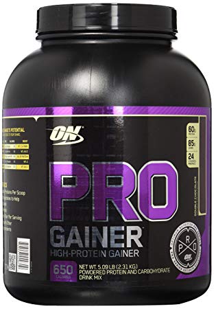 OPTIMUM NUTRITION Pro Gainer Protein Powder, Double Chocolate, 5.09 Pounds