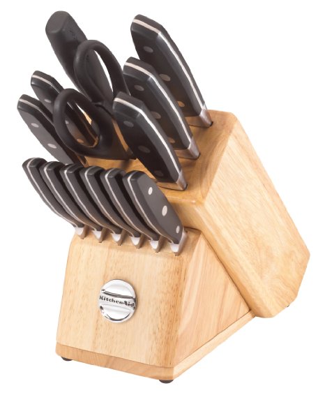 KitchenAid 14-Piece Knife Set with Steak Knife Block