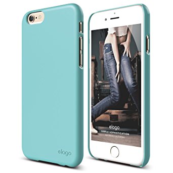 iPhone 6 Case, elago [Slim Fit 2][Coral Blue] - [Light][Minimalistic][True Fit] – for iPhone 6 Only