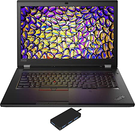 Lenovo ThinkPad P73 Workstation Laptop (Intel i7-9750H 6-Core, 16GB RAM, 512GB PCIe SSD, Quadro P620, 17.3" Full HD (1920x1080), Fingerprint, 3xUSB 3.1, 1xHDMI, Win 10 Pro) with USB3.0 Hub