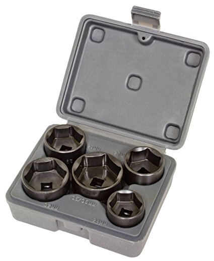 Lisle 13300 5-Piece Filter Socket Set