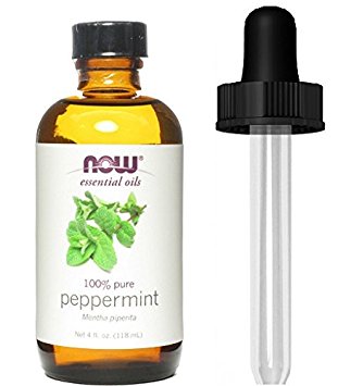 NOW Foods Essential Oils Peppermint -- 4 fl oz (4 oz   1 Glass Dropper)