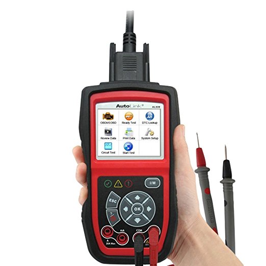 Autel AL539 Code Reader Car Electrical Tester with Full OBD2 Diagnoses and AVOmeter Function for Circuit Test Starting and Charging System Test