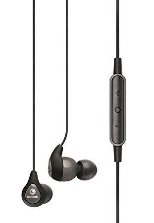 Shure SE112m -GR Sound Isolating Earphones with Remote   Microphone Compatible with All Apple iOS Devices