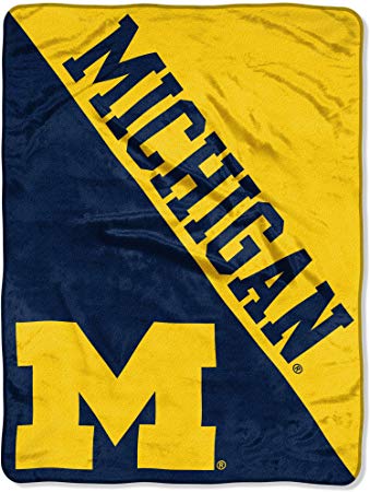 Officially Licensed NCAA "Halftone" Micro Raschel Throw Blanket, 46" x 60", Multi Color