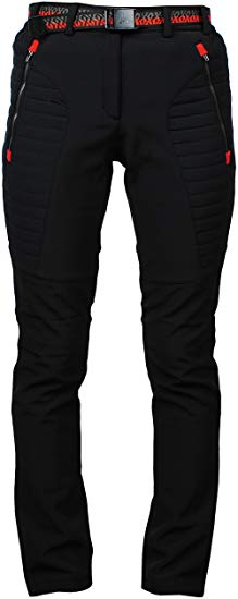 Angel Cola Women's Outdoor Hiking & Climbing Quilted Fleece Lined Pants PW5414
