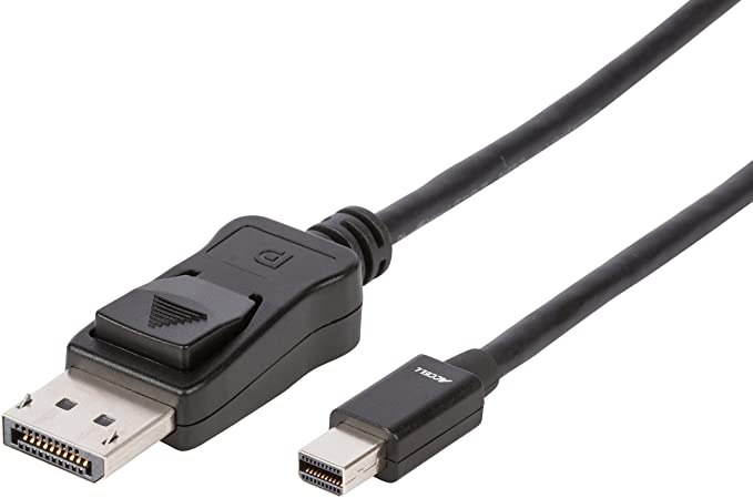 Accell mDP to DP 1.2 - VESA-Certified Mini DisplayPort to DisplayPort 1.2 Cable - 3 Feet (Black), Hbr2, 4K UHD @60Hz, 1920X1080@240Hz