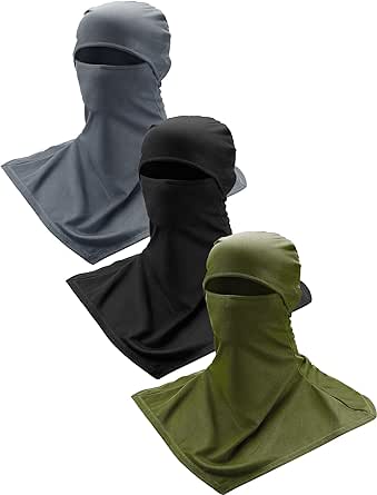 3 Piece Balaclava Face Cover Sun Protection Neck Cover