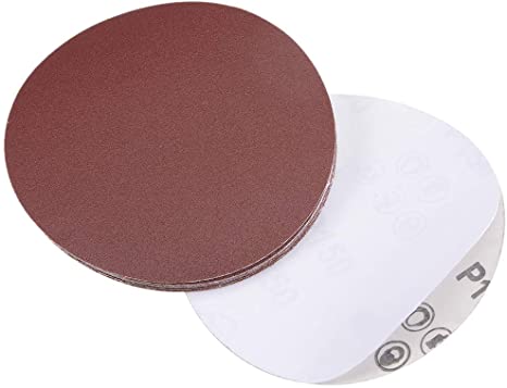 uxcell 5-Inch PSA Sanding Disc Aluminum Oxide Adhesive Back Sandpaper 150 Grit 10 Pcs