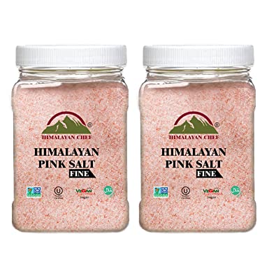Himalayan Chef Himalayan Salt, Fine-5lbs/Each,2Pack