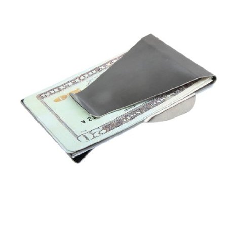 Vktech Money Clip Credit Card Holder Unisex Double Sided Holder Wallet