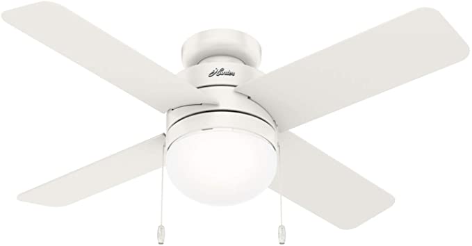 Hunter Fan Company 50359 Timpani Ceiling Fan, 44, Fresh White