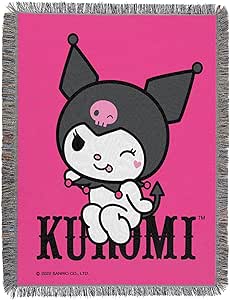 Northwest Woven Tapestry Throw Blanket, 48" x 60", Kuromi So Sassy