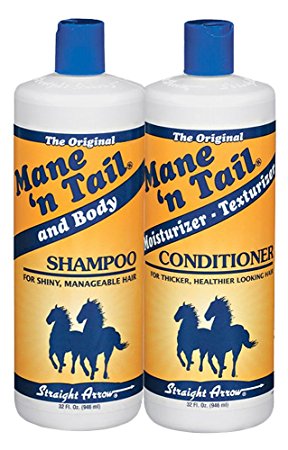 Straight Arrow Products The Original Mane 'N Tail Shampoo and Conditioner Combo, 32-Ounce