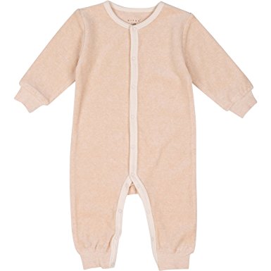 Niteo Baby Organic Cotton Velour Snap Front Coverall