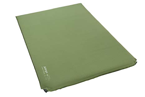 Vango Odyssey 7.5 Double Self Inflating Sleep Mat, Epsom Green, 7.5cm