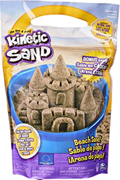 Kinetic Sand, 3.25lbs Beach Sand for Squishing, Mixing and Molding, for Kids Aged 3 and Up, Amazon Exclusive