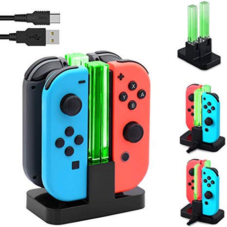 OG Joy Con Charging Dock,4 in 1 Charging Station Stand for Nintendo Switch Joy-Con Controllers with USB Type-C Charging Cord